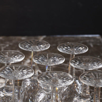 8 Waterford Lismore Crystal Claret Wine Stemmed Goblets - Estate Fresh Austin