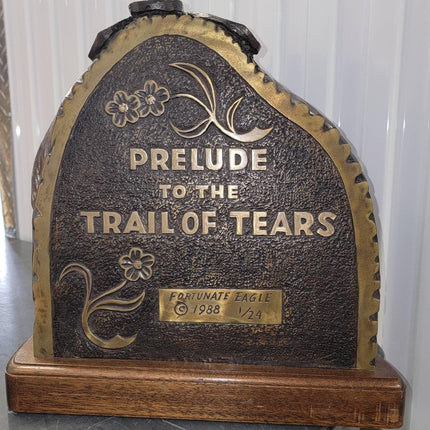 Adam Fortunate Eagle Bronze Sculpture "Prelude to the Trail of Tears" - Estate Fresh Austin