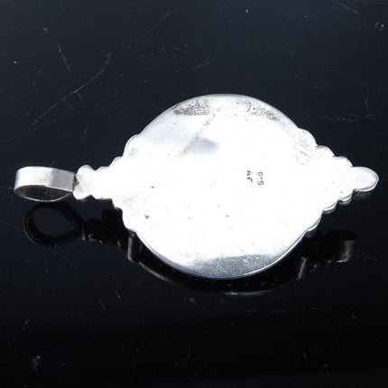 AF Sterling silver pendant with stones - Estate Fresh Austin