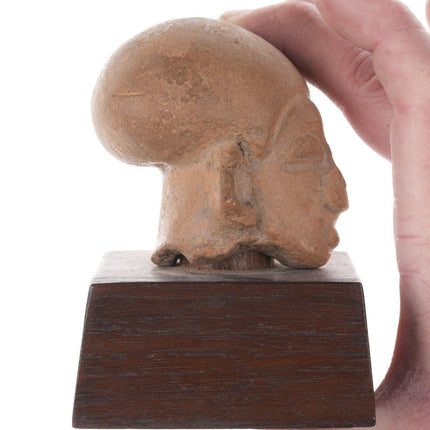 Ancient Terracotta head on stand - Estate Fresh Austin