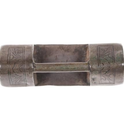 Antique Chinese silver lock pendant - Estate Fresh Austin