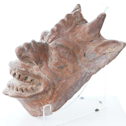 Antique Mexican Terracotta Goblin Mold for Papier Mache Dance Masks - Estate Fresh Austin