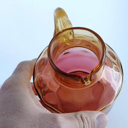 c1890 Amberina Art Glass Diminuative pitcher - Estate Fresh Austin