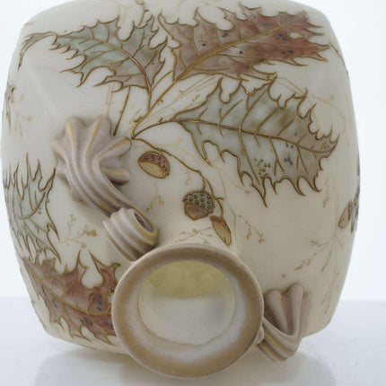 c1890 Mt Washington Crown Milano American art glass vase - Estate Fresh Austin