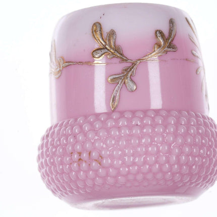 c1890 Pink acorn toothpick holder - Estate Fresh Austin