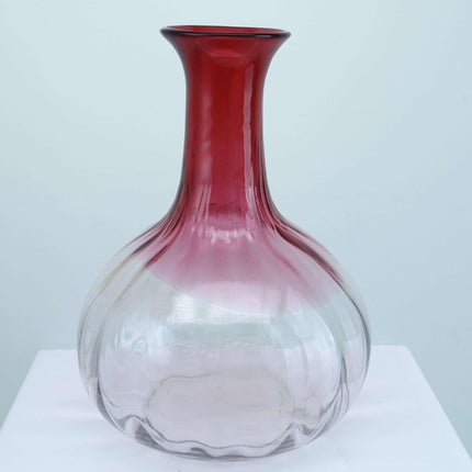 c1890 Rubina Art Glass Wine Carafe - Estate Fresh Austin