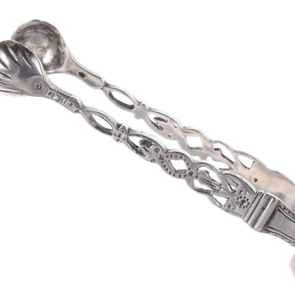 c1890 Sterling Sugar Tongs Charles Stuart Harris London - Estate Fresh Austin