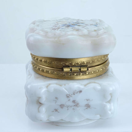c1890 Wavecrest Art Glass Jewelry Box Dresser Jar - Estate Fresh Austin
