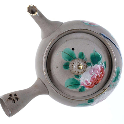 c1900 Japanese Banko Han Painted Porcelain Teapot - Estate Fresh Austin