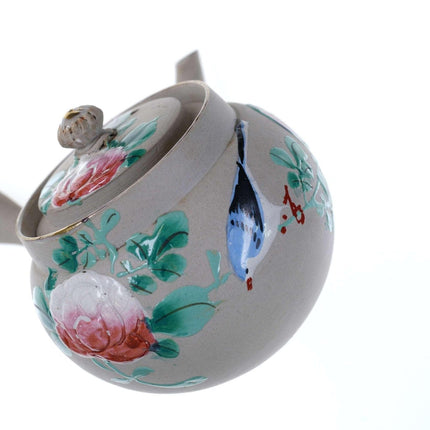c1900 Japanese Banko Han Painted Porcelain Teapot - Estate Fresh Austin