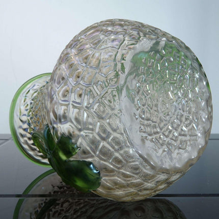 c1900 Kralik Martele Verre-de-Soie Art Nouveau Bohemian art glass vase - Estate Fresh Austin