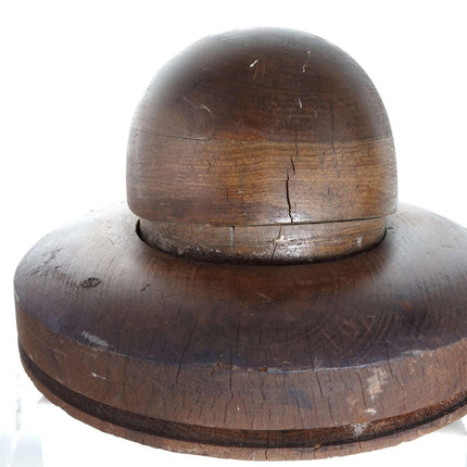 c1900 Texas Cowboy Hat Mold Hand carved wood - Estate Fresh Austin