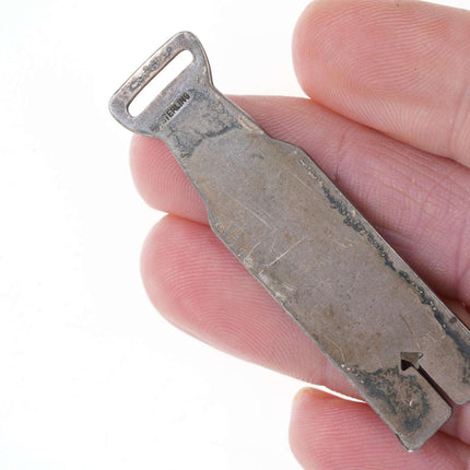 c1910 Sterling Houston Texas Oil well tools watch fob Hughes Reaming Cone bit - Estate Fresh Austin