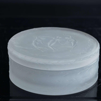 c1912 Lalique for D'Orsay Powder box with 3 Nymphs - Estate Fresh Austin