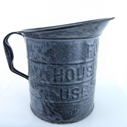 c1920 1 Qt Grey Graniteware Measuring cup For Household use only - Estate Fresh Austin