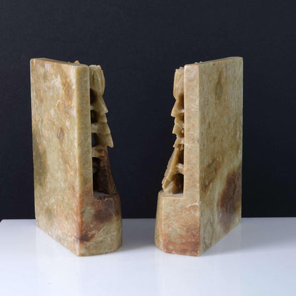 c1920's Chinese Soapstone Bookends - Estate Fresh Austin