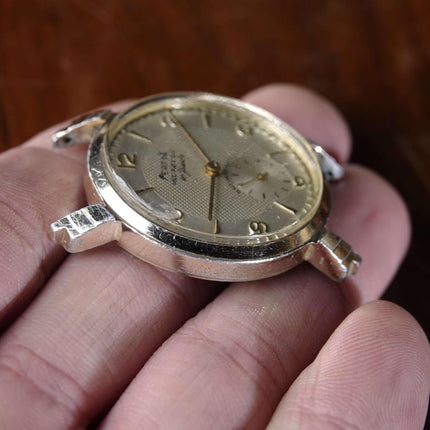 c1950 29 Jewel Perfex Incabloc Wristwatch in working order Antimagnetic Guilloch - Estate Fresh Austin