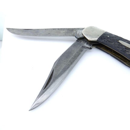 c1950 Kabar Large Folding Knife Two Blade - Estate Fresh Austin