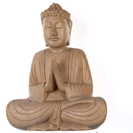 Chinese Proc Period Carved Boxwood Buddha figure - Estate Fresh Austin