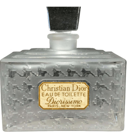 Christian Dior Diorissimo Frosted Perfume Bottle - Estate Fresh Austin