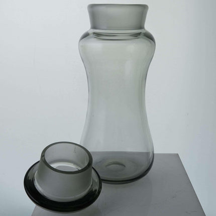 Danish Mid Century Modern Holmegaard Per Lutkin Smoke Cocktail Shaker / Decanter - Estate Fresh Austin