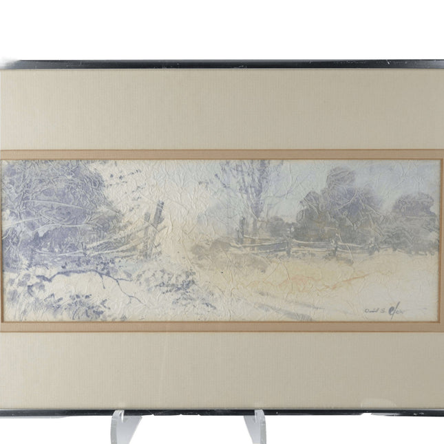 David S Clow Kansas City Listed Artist Impressionism Watercolor on handmade pape - Estate Fresh Austin