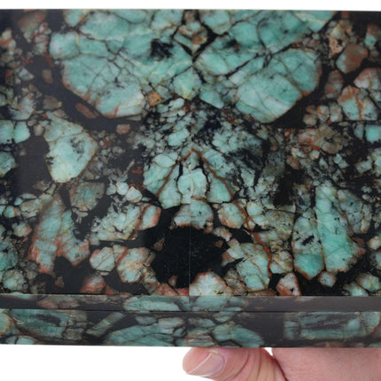 Emerald in Matrix Intarsia Box by Konstantin Libman - Estate Fresh Austin