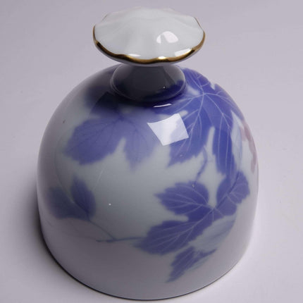 Fukagawa Seiji Arita Iris Japanese Porcelain Bell Late 20th Century - Estate Fresh Austin