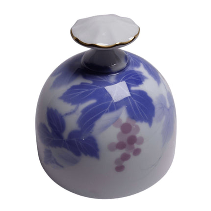Fukagawa Seiji Arita Iris Japanese Porcelain Bell Late 20th Century - Estate Fresh Austin