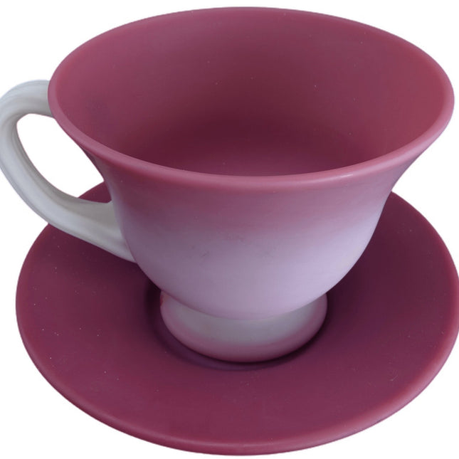 Gunderson Pairpoint Peachblow Cup and Saucer - Estate Fresh Austin