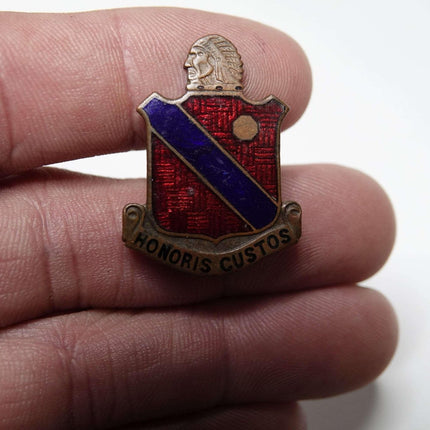 Honoris Custos WW2 189th Field Artillery Regiment Enamel Pin 45th infantry divis - Estate Fresh Austin