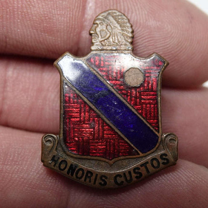 Honoris Custos WW2 189th Field Artillery Regiment Enamel Pin 45th infantry divis - Estate Fresh Austin