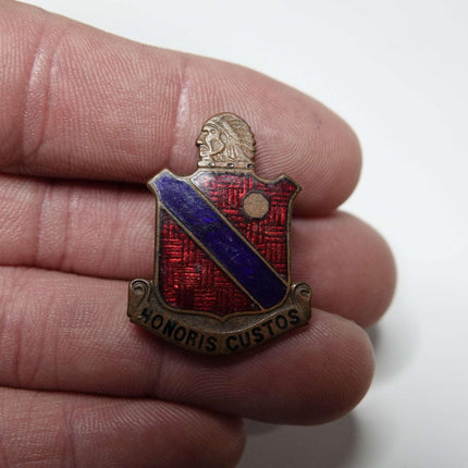 Honoris Custos WW2 189th Field Artillery Regiment Enamel Pin 45th infantry divis - Estate Fresh Austin