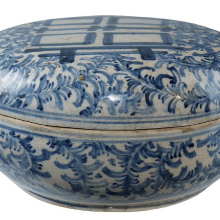 Huge Antique Chinese Porcelain Box Double Happiness - Estate Fresh Austin