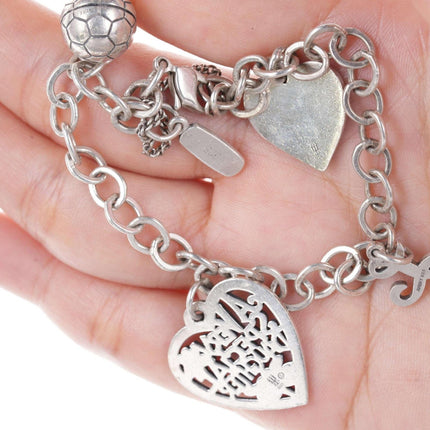 James Avery Sterling Charm Bracelet with charms - Estate Fresh Austin