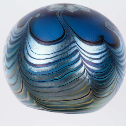 Lundberg Studio 1976 Iridescent Art Glass paperweight - Estate Fresh Austin