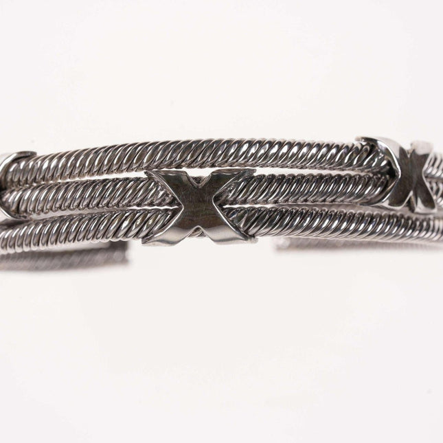 Mexican Sterling silver Spring cuff bracelet - Estate Fresh Austin