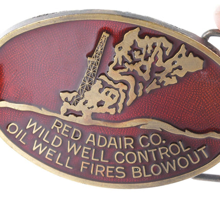 Red Adair, (1915-2004) Texas Oil Well Firefighter belt buckle - Estate Fresh Austin