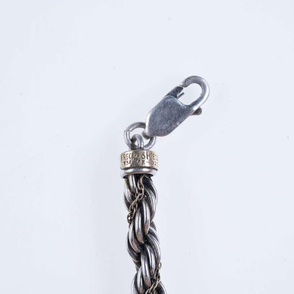 Retro sterling/14k Precious Precious rope bracelet - Estate Fresh Austin