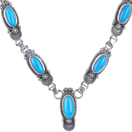 Roie Jaque Navajo, Acoma, and Apache Sterling and turquoise necklace - Estate Fresh Austin