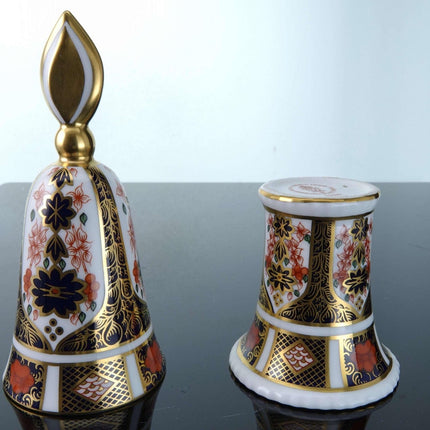 Royal Crown Derby 1128 Old Imari Candle snuffer and miniature vase - Estate Fresh Austin