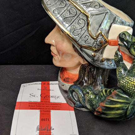 Royal Doulton Character Jug St George 71/2500 limited edition signed by Michael - Estate Fresh Austin