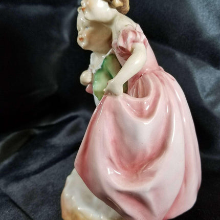 Royal Worcester Figurine Freda Doughty "The Sister" 3149 c.1940's Hand Signed - Estate Fresh Austin