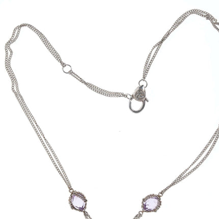 Sterling silver crystal necklace - Estate Fresh Austin