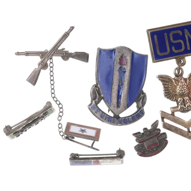 Sterling WW2 USN/Air force pins - Estate Fresh Austin