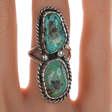 sz5.25 Navajo sterling and turquoise ring - Estate Fresh Austin