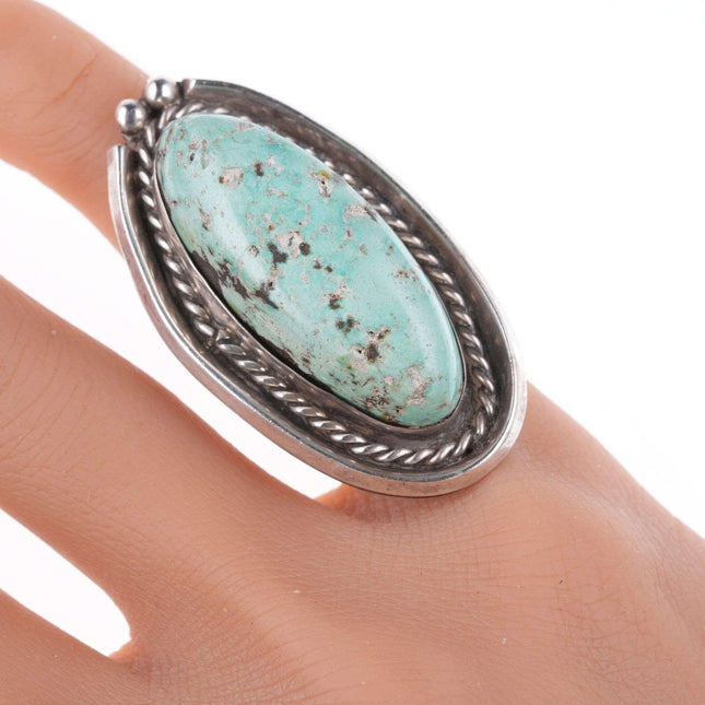 sz5.25 Vintage navajo sterling and turquoise ring - Estate Fresh Austin