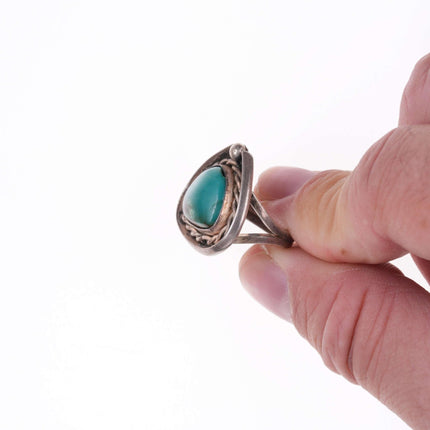 Sz6.75 Navajo Sterling and turquoise ring - Estate Fresh Austin
