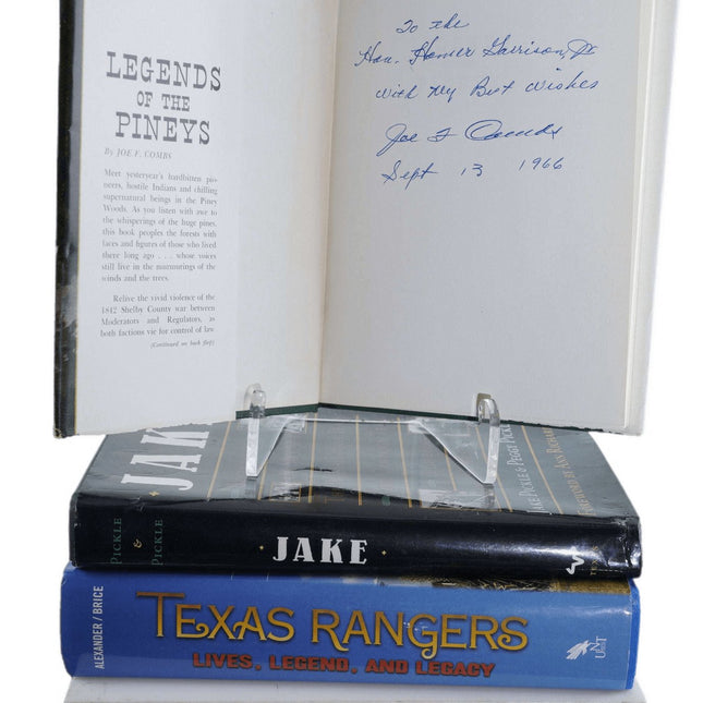 Texas Ranger Chief Homer Garrison Jr(1901-1968) Signed Books lot Jake Pickle Bob - Estate Fresh Austin