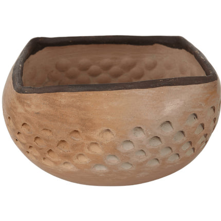 Vintage Hopi Snake-Sand Marked Pottery Piece with Pinecone Design Native America - Estate Fresh Austin